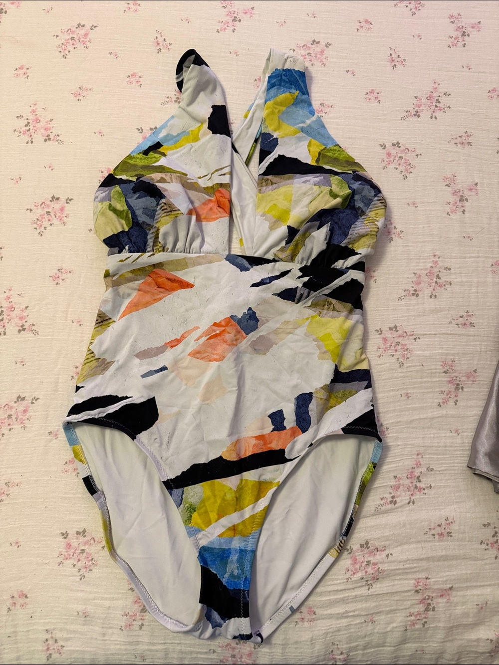 Abstract Multicolor One-Piece Swimsuit